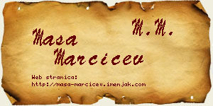 Maša Marčićev vizit kartica